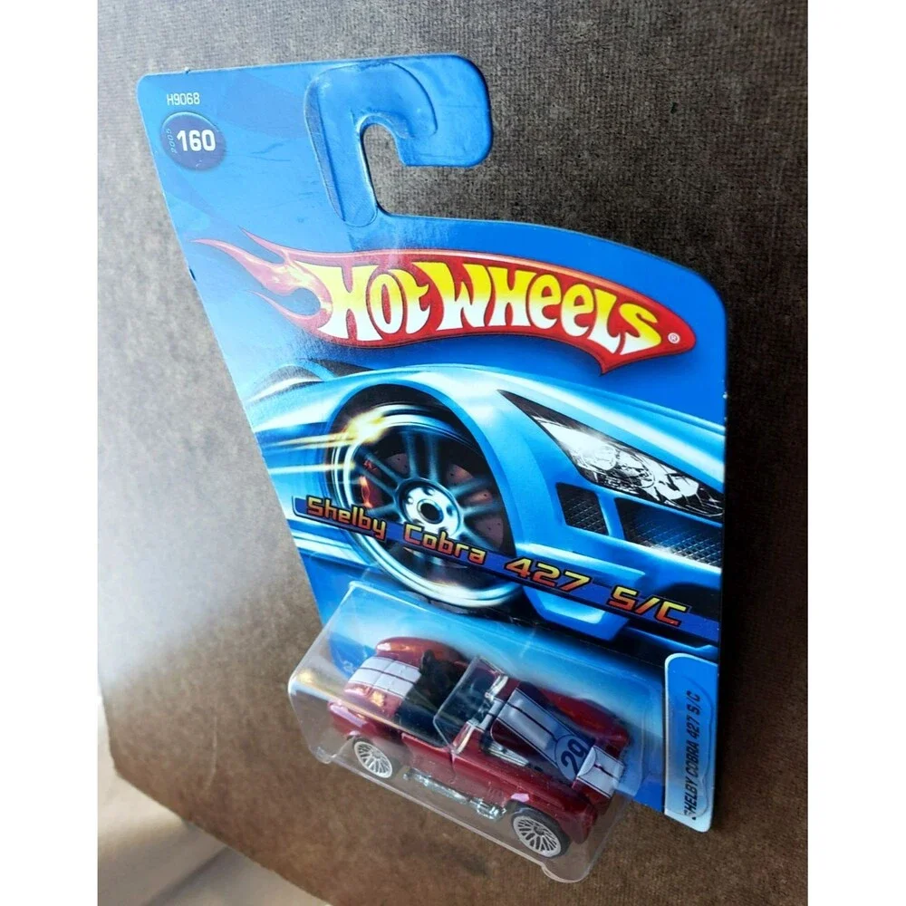 2005 Hot Wheels SHELBY COBRA 427 S/C RED MAINLINE #160 ZAMAC BASE H9068 1:64 WSP